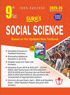 SURA`S 9th Standard Social Science Full Year Guide English Medium 2025-26 Edition