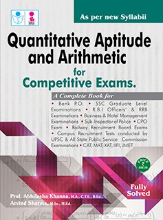 SURA`S Arithmetic and Quantitative Aptitude Book for Competitive Exam Book - Latest Edition 2024