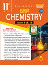 SURA`S 11th Standard Chemistry Volume - I and II (Combined) Exam Guide in English Medium 2025-26 Edition