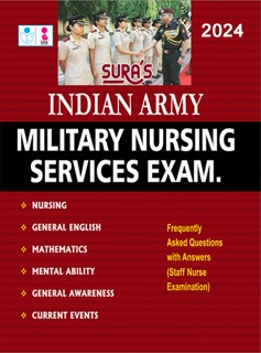 SURA`S Indian Army Military Nursing Services Exam Book in English - Latest Updated Edition 2024