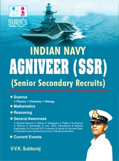 SURA`S Indian Navy Agniveer (SSR) Senior Secondary Recruits Exam Book in English Medium - Latest Updated Edition 2025