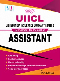 SURA`S UIICL (United India Insurance Company Limited) Assistant Exam Book Guide in English Medium 2025