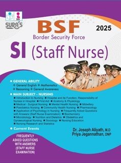 SURA`S BSF SI Staff Nurse Exam Book Guide in English Medium 2025