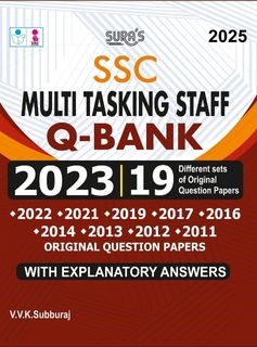 SURA`S SSC MTS Multi Tasking Staff Q-Bank Original Question Papers with Explanatory Answers Book in English 2025