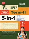 SURA`S 7th Standard 5-in-1 Term II School Guides English Medium 2024-25 Edition - Based on the Updated New Textbooks