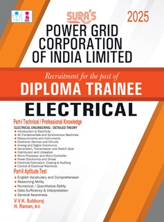 SURA`S PGCIL Power Grid Corporation of India Limited Diploma Trainee Electrical Engineering Exam Book Guide in English Medium 2025