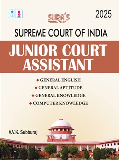 SURA`S Supreme Court of India Junior Court Assistant Exam Book Guide in English Medium 2025